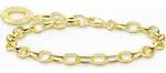 Thomas Sabo X0031-413-39 Armband f&uuml;r Charms Goldfarben, 17 cm - Gold