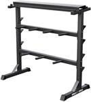 GORILLA SPORTS&reg; Hantelablage - 3 Ebenen, 30mm, bis 400 kg, Stahl, Schwarz -