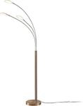 Lindby LED-Stehlampe Anea, 168 cm, 3-flammig, nickelfarben