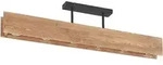 Lindby Deckenleuchte Malwin, GU10, 100 cm lang, 6-flg., Holz - Dunkelbraun