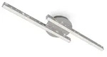 LED Deckenleuchte Wandleuchte Glitzerffekt 2-flammig 10,5W chrom Metall Briloner -