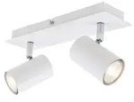 Deckenlampe schwenkbar, GU10 Fassung, max. 40 Watt, Deckenstrahler 2-flammig,
