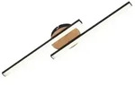 BRILONER Go LED Deckenleuchte, Warmwei&szlig;es Licht, schwarz, 56 x 12 x 3,7 cm - Schwarz