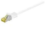 Goobay RJ45 Patchkabel CAT 6A S/FTP (PiMF), 500 MHz mit CAT 7 Rohkabel, Wei&szlig;,...