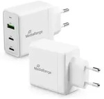 MEDIARANGE Ladeger&auml;t Steckdose USB-A/2x USB-C - Wei&szlig;