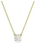 Swarovski Stilla Anh&auml;nger, Rundschliff, Wei&szlig;, Goldlegierungsschicht - Gold