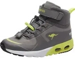 KangaROOS KX-Hydro High-Top Kinder Uni Sneaker Wasserfest grau/gelb , Schuhgr&ouml;&szlig;e:31
