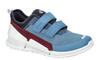 Ecco Kinder Low Sneaker BIOM K1 Blau Leder-Textil - GORETEX