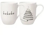 Villeroy & Boch Statement, Set, 0,29 l, Tasse, Universal, Wei&szlig;, Porzellan - Wei&szlig;