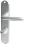 Langschildgarnitur WC Ray II alu F1