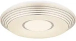 Globo Lighting Deckenleuchte Metall wei&szlig;, Acryl wei&szlig;, Kunststoffkristalle klar,