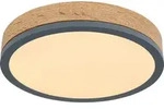 Globo Lighting Deckenleuchte Metall Graphit, MDF Holzoptik dunkel, Kunststoff...