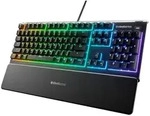 Steelseries Apex 3, Volle Gr&ouml;&szlig;e (100%), Kabelgebunden, USB, QWERTY, RGB-LED,