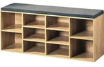 Schuhbank Katja mit gepolsterter Sitzfl&auml;che, 104x48x30 cm, bis 150 kg belastbar