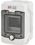 ETI Kleinverteiler Aufputz 1-reihig 4 Module Grau