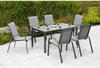 Merxx Gartenmöbelset "Amalfi" 7tlg. mit Tisch 150 x 90 cm - Aluminiumgestell...