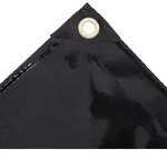 vidaXL Abdeckplane 650 g/m2 2x3 m Schwarz - Schwarz