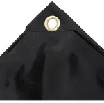 vidaXL Abdeckplane 650 g/m2 4x7 m - Schwarz