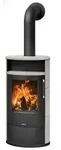 Justus | Kaminofen | Island 7 2.0 | 7 kW | Keramik Freddo, Stahl Schwarz -...