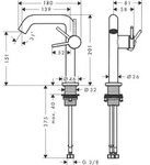 Hansgrohe Waschtischmischer 150 Tecturis S Fine CoolStart 73340670 - Schwarz