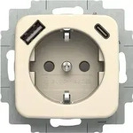 BUSCH JAEGER SCHUKO Steckdose USB-A+C 20 EUCB2USBAC-212 - Wei&szlig;