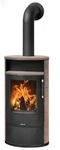 Justus | Kaminofen | Island 7 2.0 | 7 kW | Keramik Grappa, Stahl Schwarz