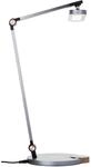 BRILLIANT silberne LED Tischlampe | Schreibtischleuchte mit wireless charging | 10W