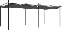 vidaXL Pergola mit Schiebedach Anthrazit 589x292x230 cm