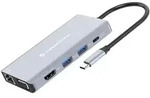 Conceptronic DONN20G 10-in-1 USB 3.2 Gen 1 Dockingstation, HDMI, VGA, USB-A 3.0 x 3,