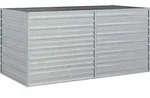 vidaXL Garten-Hochbeet 160x80x77 cm Verzinkter Stahl Silbern - Silber