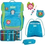 Scout Schulranzen Basic Neo Set 4-teilig Water Lily hellblau - Hellblau
