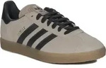 Adidas Gazelle Sneaker IG6199 aus Veloursleder in Beige mit goldener Inschrift -