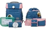 School-Mood Champion Mila (Pferd), 7-tlg. Schulranzenset - Blau