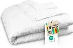 4-Jahreszeiten Bettdecke, 135x200 cm, mit Druckkn&ouml;pfen, Polyester, wei&szlig; -...