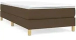 vidaXL Boxspringbettgestell Dunkelbraun 90x200 cm Stoff - Braun