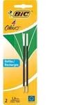 BiC&reg; 929250 4 COLOURS Kugelschreibermine - 0,4 mm, 2 St&uuml;ck, gr&uuml;n - Gr&uuml;n