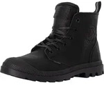 Palladium Lederstiefeletten Pampa mit Rei&szlig;verschluss, Schwarz 44.5 EU -...