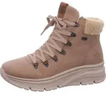 Rieker Schn&uuml;r-,Zug-u.Schnallenstiefel in beige, Gr. 36 - Beige - 36
