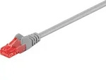 Goobay CAT 6 Patchkabel, U/UTP, grau, Kupferkaschierter Aluminiumleiter (CCA) -