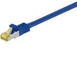 Goobay RJ45 Patchkabel CAT 6A S/FTP (PiMF), 500 MHz mit CAT 7 Rohkabel, Blau, 2 m,