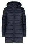 CMP Damen Winterjacke Parka Snaps Hood Blau 34 - Blau/Schwarz - 34