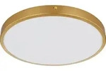 Globo Lighting Deckenleuchte Metall messingfarben matt, Kunststoff opal, &oslash;:...