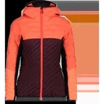Cmp Woman Jacket Hybrid Fix Hood Burgundy 36 - Rot - 36