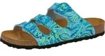 Lico Bioline Pantolette t&uuml;rkis/lemon Gr. 36 - Blau - 36