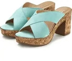 LASCANA Pantolette Sommerschuh, offener Schuh, Sandalette, Mule, t&uuml;rkis Gr&ouml;&szlig;e 37 -