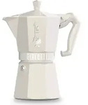 Bialetti Moka Exclusive, Mokka-Kanne, Creme, Aluminium, 6 Tassen, Thermoplast, 1