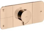 hansgrohe Fertigmontageset Axor One UP-Thermostat., 3 Verbr., pol. red gold - Gold