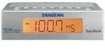 Sangean RCR-5 Uhrenradio, UKW/MW, Kopfh?rer-Ausgang, Audio Line-In - Wei&szlig;