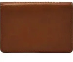 FOSSIL Kartenetui Geldb&ouml;rse Westover Snap Bifold Medium Brown braun - Braun