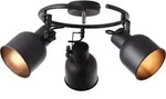 Brilliant Rolet Spotspirale, 3-flammig E14 Sand Schwarz 49633/76 - Schwarz